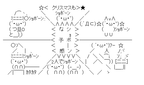 クリスマスもショボーンな予感！