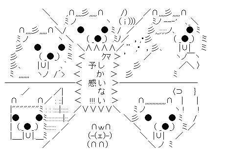 クマしかいない予感！